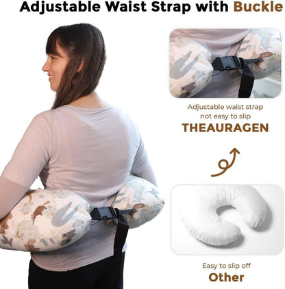 White Dino Feeding Pillow