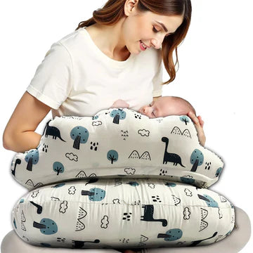 White Dino Feeding Pillow