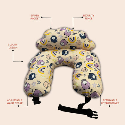 Yellow Print Feeding Pillow