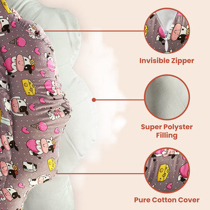 Pink Colour Feeding Pillow