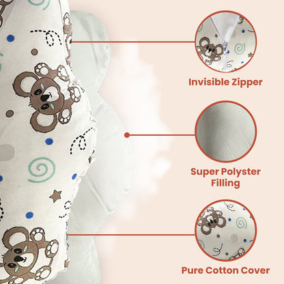 White Bear Feeding Pillow