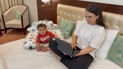 White Dino Feeding Pillow